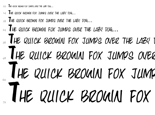 Lyna Kety font waterfall